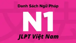 Danh Sách Ngữ Pháp JLPT N1